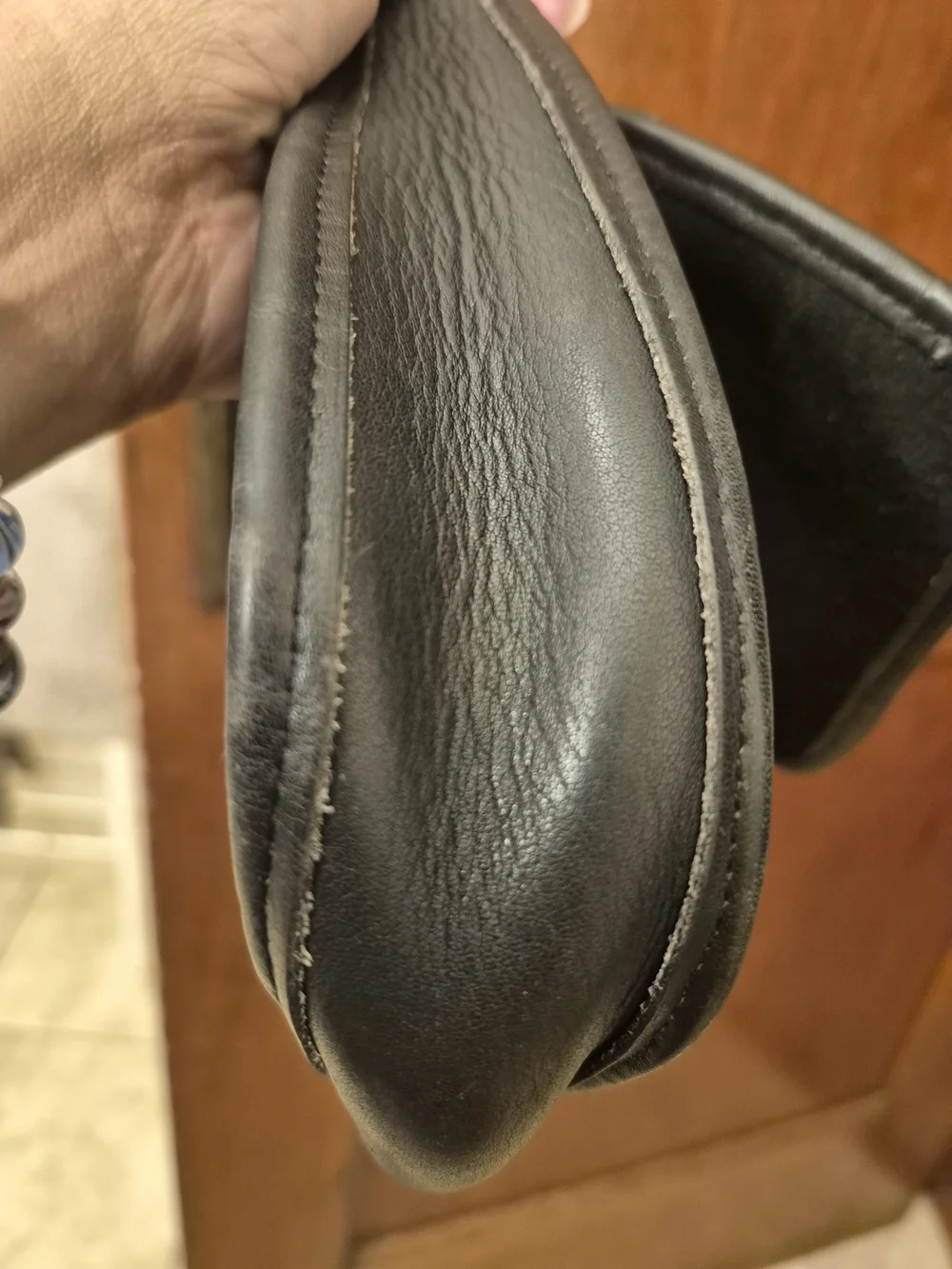 Vintage Rare Coach Ergo 9027 Black Leather Crescent Shoulder Bag